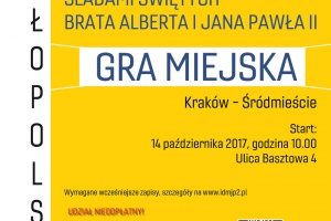 gra miejska śladami jana pawła drugiego i brata alberta